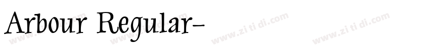 Arbour Regular字体转换